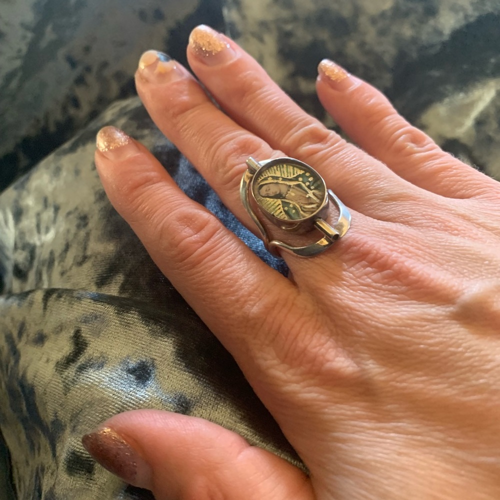 Spinner Ring Catholic Iconography